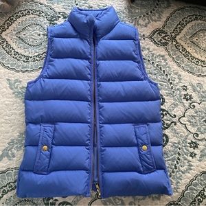 J Crew puffy vest NWT SIZE PXS periwinkle blue